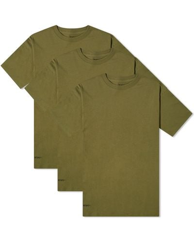 WTAPS Skivvies 3-Pack T-Shirt Drab - Green