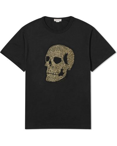 Alexander McQueen Skull Print T-Shirt - Black