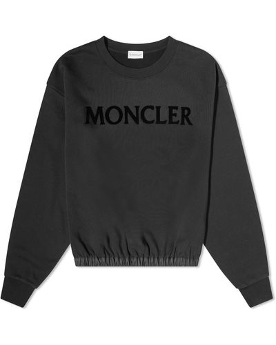 Moncler Crew Neck Sweatshirt - Black