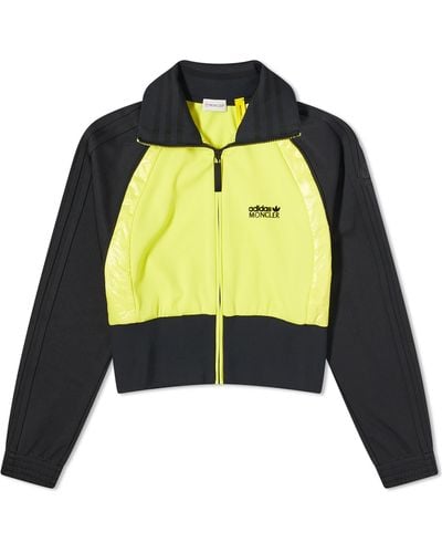 Moncler Genius Zip Up Crop Track Jacket - Yellow