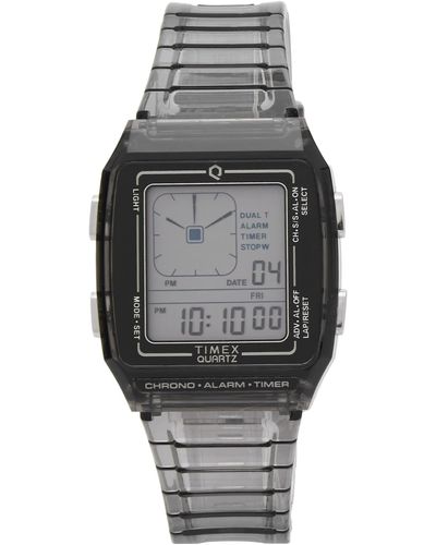 Timex Q Lca Transparent 35Mm Watch - Grey
