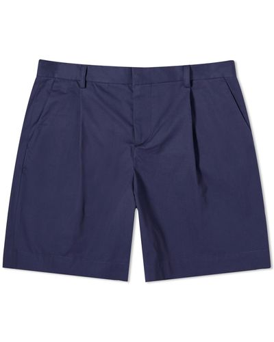A.P.C. Crew Pleated Shorts - Blue