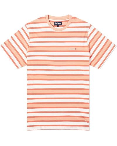Barbour Crundale Stripe T-Shirt - Pink