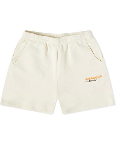 ADANOLA Resort Sports Sweat Shorts - White