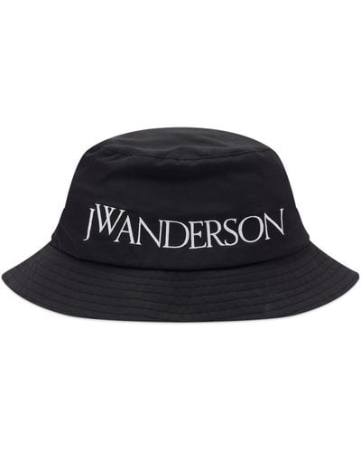 JW Anderson Logo Bucket Hat - Black