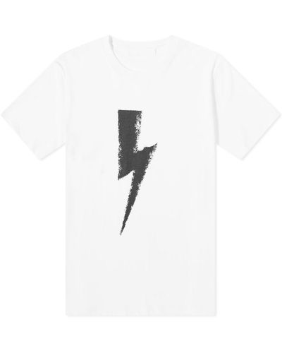 Neil Barrett Chalk Bolt T-shirt - White