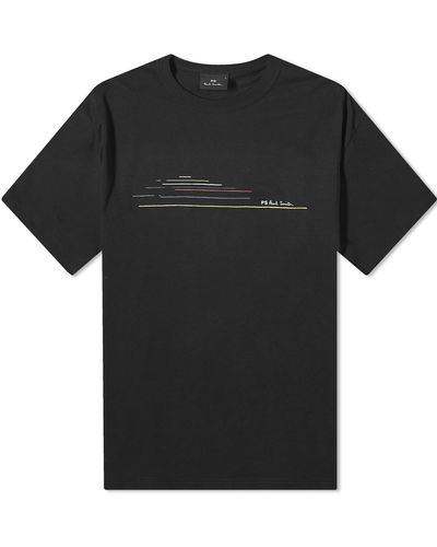 Paul Smith Chest Stripe T-shirt - Black