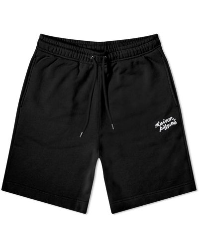 Maison Kitsuné Handwriting Sweat Shorts - Black