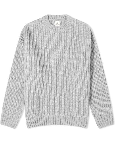 Anine Bing Sydney Crew Knitted Sweater - Gray