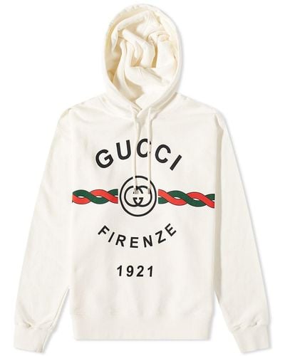 Gucci Firenze Popover Hoodie - White