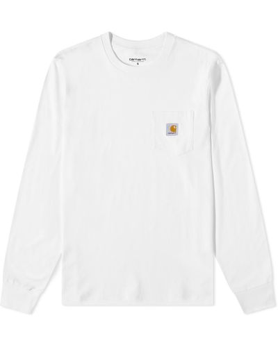 Carhartt Long Sleeve Pocket T-shirt - White