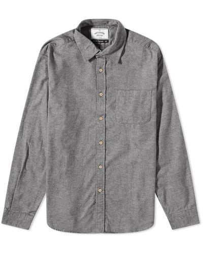 Portuguese Flannel Teca Flannel Shirt - Grey