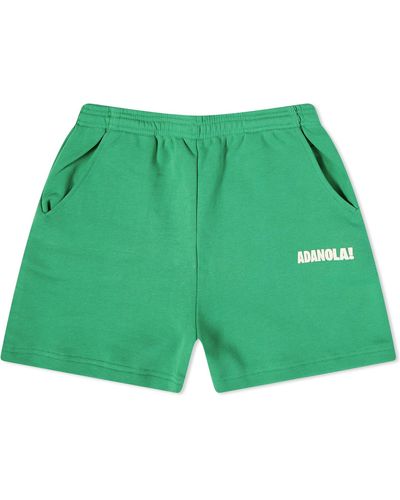 ADANOLA Resort Sports Sweat Shorts - Green