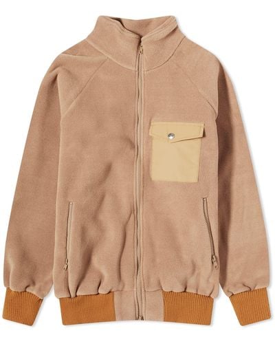 Battenwear Warm Up Fleece Jacket - Brown