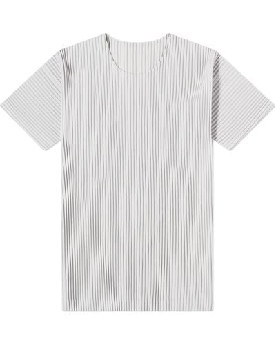 Homme Plissé Issey Miyake Pleated T-Shirt - White