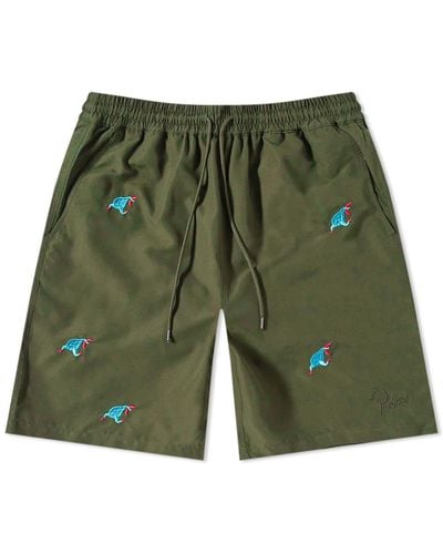 by Parra Running Pear Swim Shorts - Green