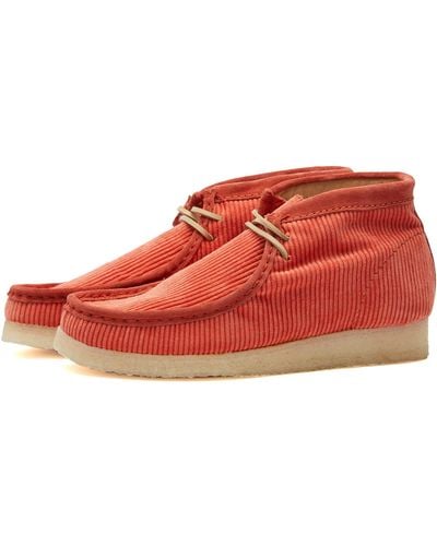 Clarks Mayde Wallabee Boot - Red