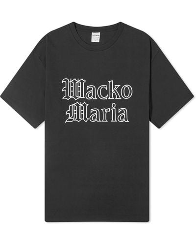 Wacko Maria Heavyweight Gothic Logo T-Shirt - Black