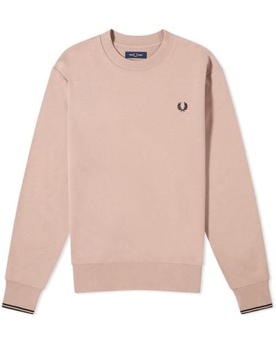 Fred Perry Crew Sweater - Pink