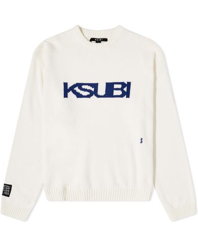 Ksubi Oversized Logo Knit - White