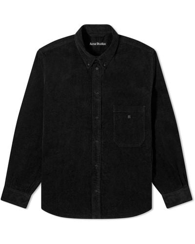 Acne Studios Oday Corduroy Shirt Jacket - Black