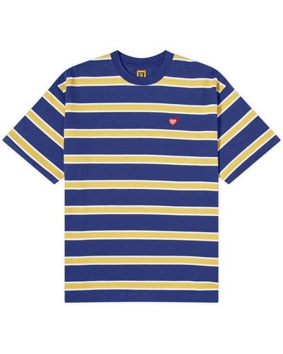 Human Made Striped Small Heart T-Shirt - Blue