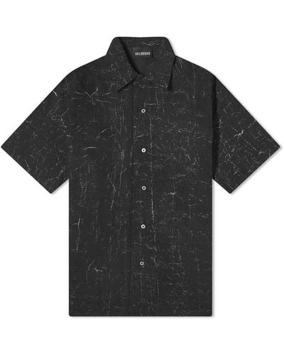 Han Kjobenhavn Wrinkle Bowling Shirt - Black