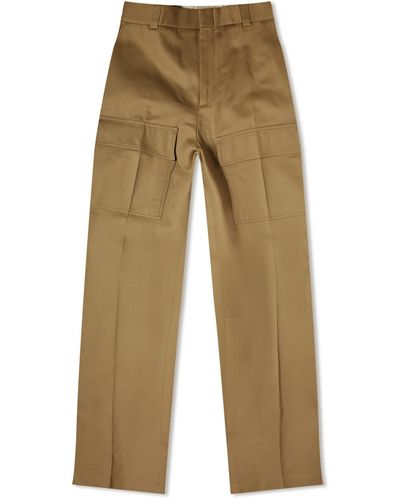 Gucci Wide Leg Trousers - Natural
