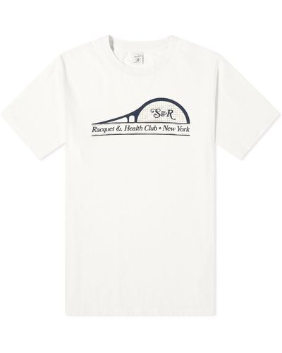 Sporty & Rich Racquet T-Shirt - White