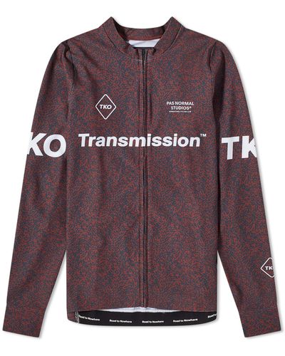 Pas Normal Studios T.K.O Mechanism Long Sleeve Jersey - Purple