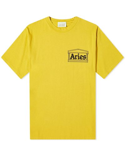Aries Temple T-Shirt - Yellow