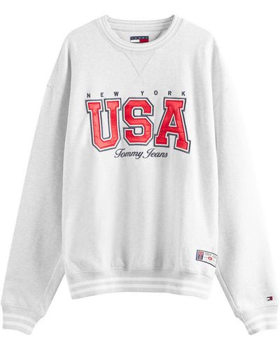 Tommy Hilfiger Archive Games Team Usa Sweatshirt - White