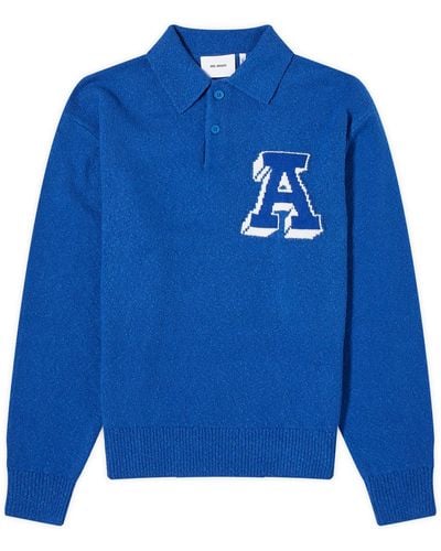 Axel Arigato Team Polo Sweater - Blue