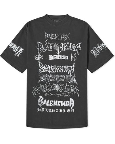 Balenciaga Metal Logo T-Shirt - Black