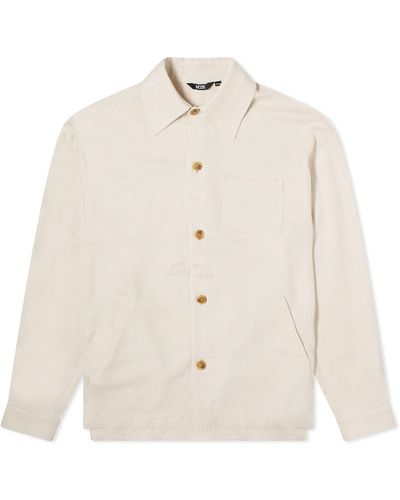 Gcds Linen Overshirt - White