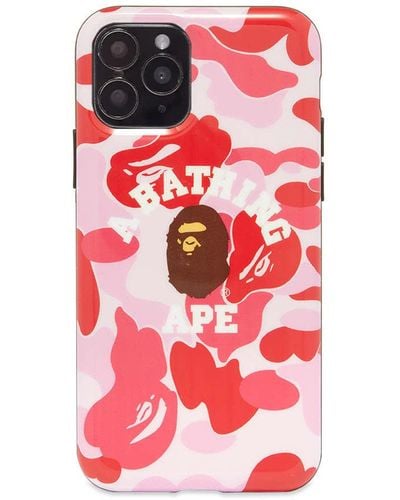 A Bathing Ape Abc Camo College Iphone 11 Pro Case - Pink