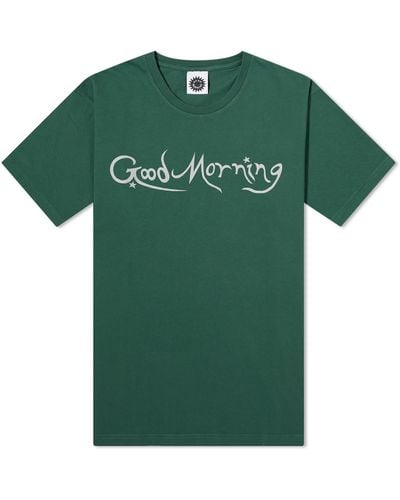 Good Morning Tapes Sun Root T-Shirt - Green
