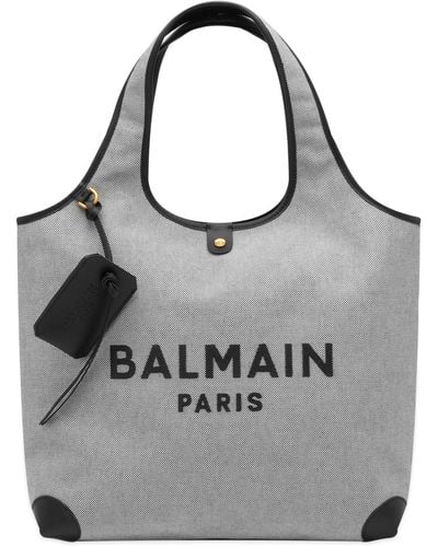 Balmain B-Army Grocery Bag - Grey