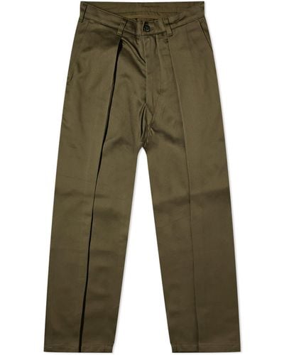 Monitaly Pleat Riding Trousers - Green