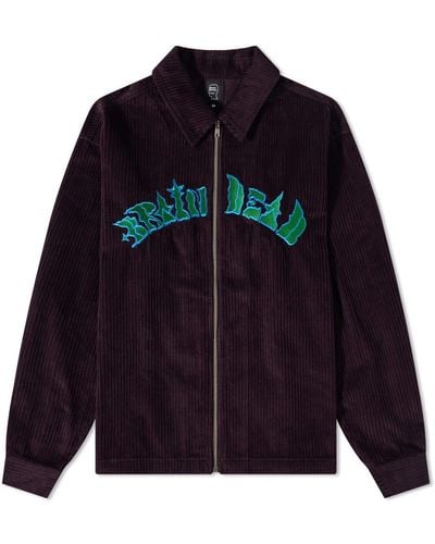 Brain Dead Cobblestone Cord Shirt Jacket - Purple