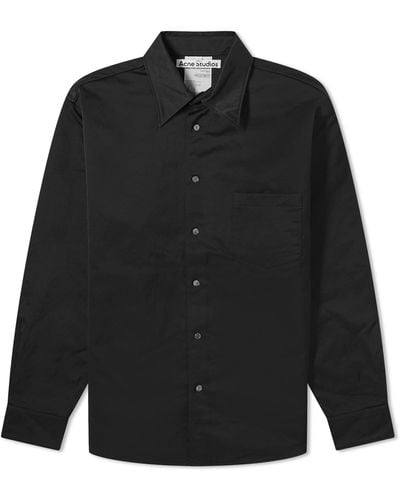 Acne Studios Odrox Heavy Nylon Shirt Jacket - Black
