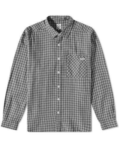 POLAR SKATE Mitch Flannel Shirt - Grey