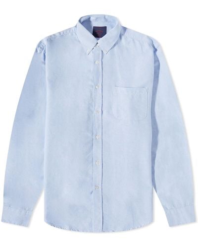 Portuguese Flannel Belavista Button Down Oxford Shirt - Blue