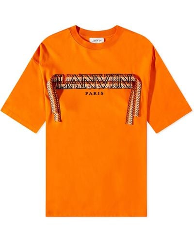 Lanvin Curb Lace T-shirt - Orange