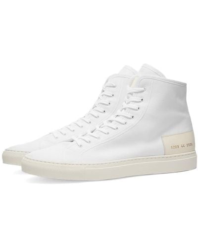 Common Projects Tournament High Recycled Nylon Sneakers - White