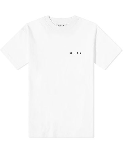 OLAF HUSSEIN Face T-shirt - White