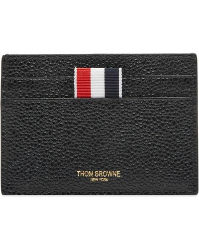 Thom Browne Single Card Holder - Black