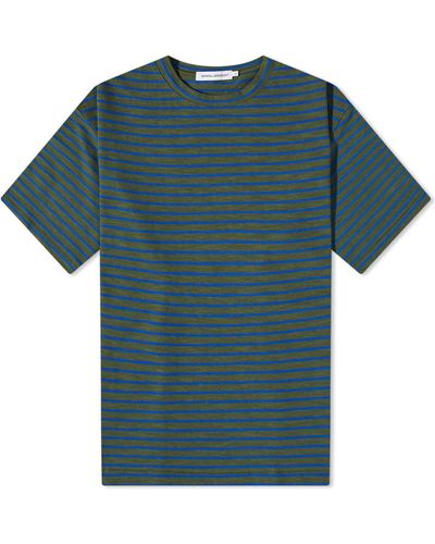 General Admission Striped Slub T-Shirt - Blue