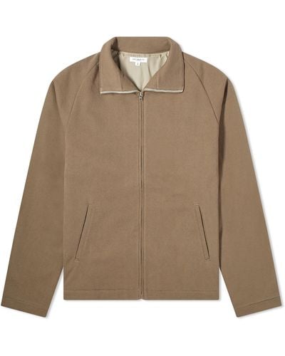 Lady White Co. Lady Co. Textured Track Jacket - Brown