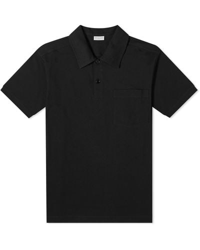 Dries Van Noten Helder Polo Shirt - Black